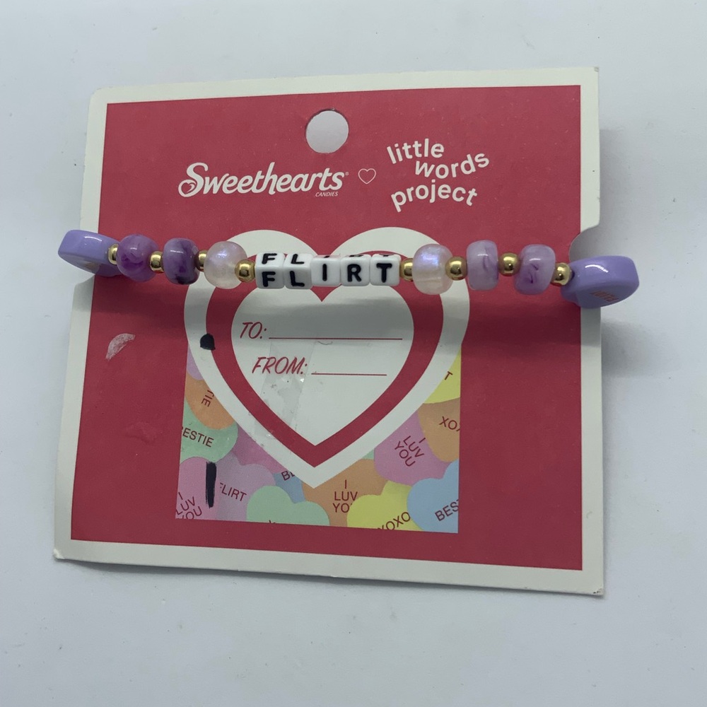SWEETHEART LITTLE WORDS PROJECT Custom Beaded Bracelet
